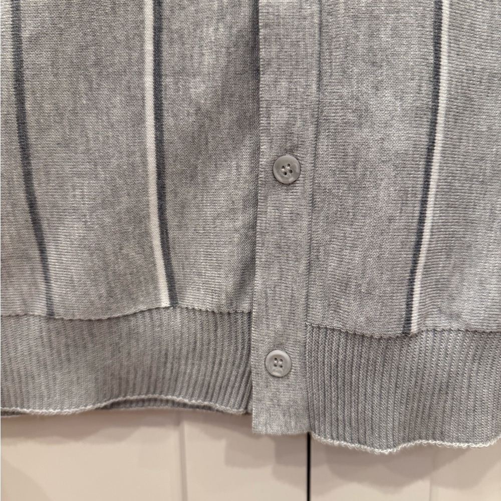 Men's Thomas Sterling Gray Polo Shirt, Med - Picture 5 of 9